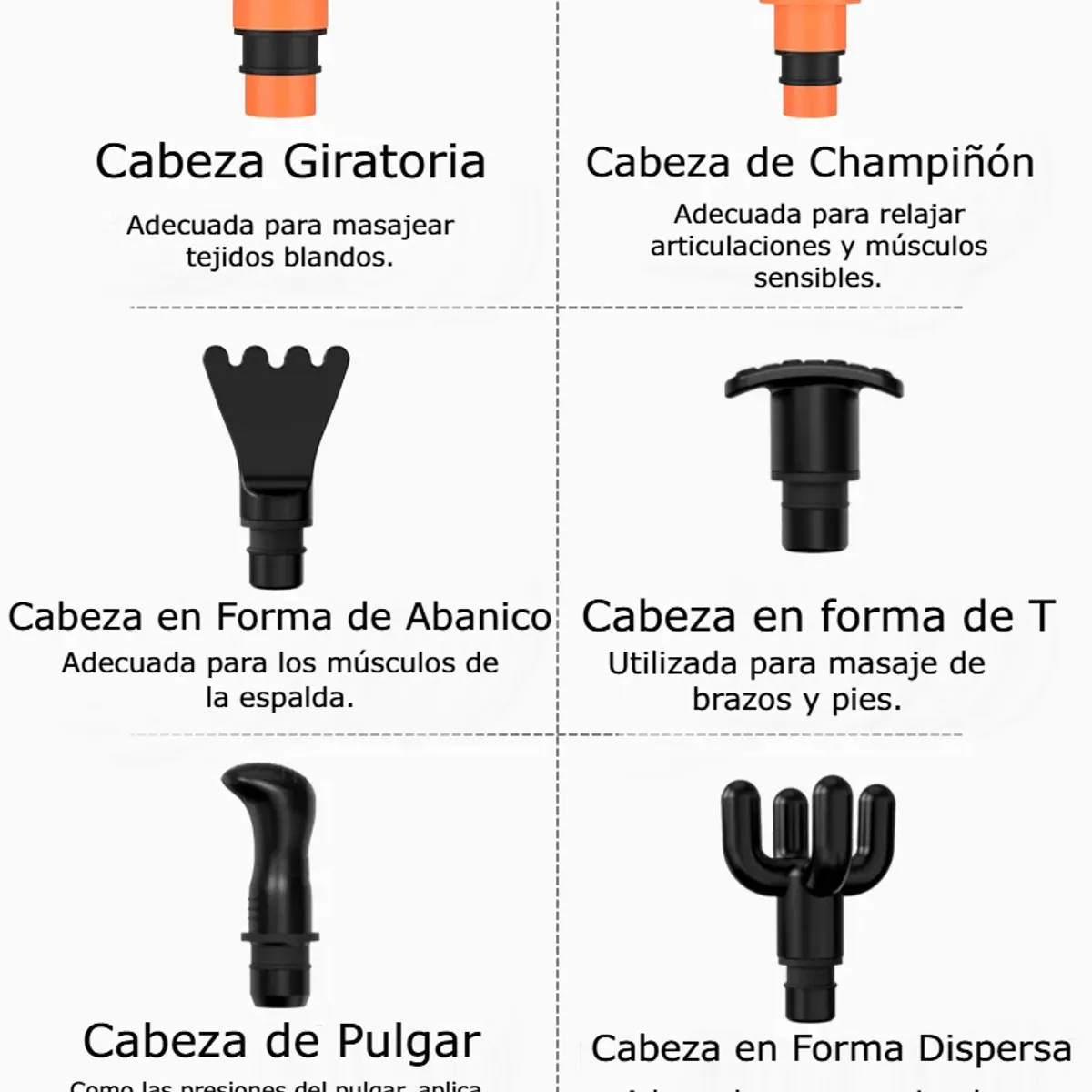 BASKO FITNESS - Pistola de Masajes Pro 30 Velocidades Recargable