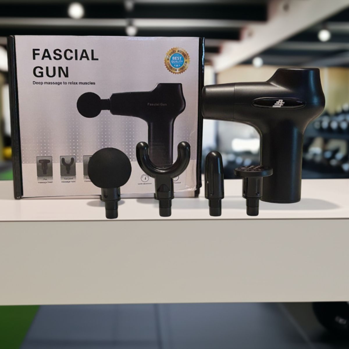 BASKO FITNESS - Pistola Masajeadora Fascial Gun