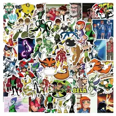 GARSIL - 50 Stickers De Ben 10 - Etiquetas Autoadhesivas