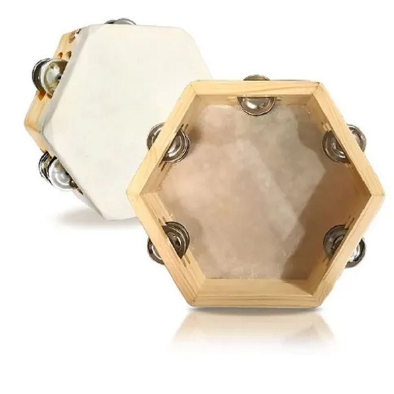 HONDO - Pandereta Hexagonal De 8´´ Hamelin.