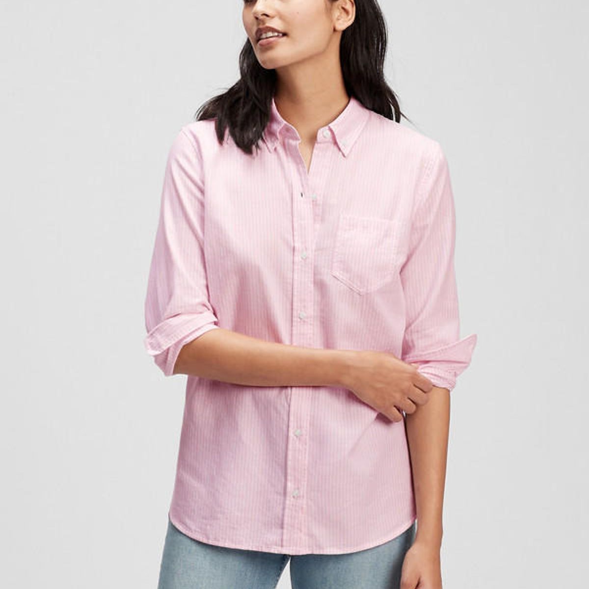 GAP - Blusa Oxford Rosa GAP
