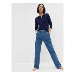 GAP - Chaleco Cardigan Mujer Azul