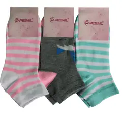 GARSIL - 12 Pares Calcetines Cortos Tobillera Juvenil - Niña De Algodon