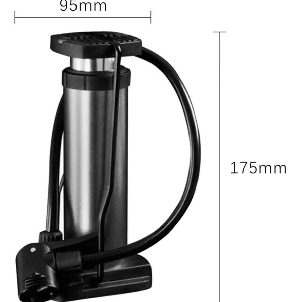 GENERICO - Bombin Inflador Con El Pie Para Bici Moto Pelotas
