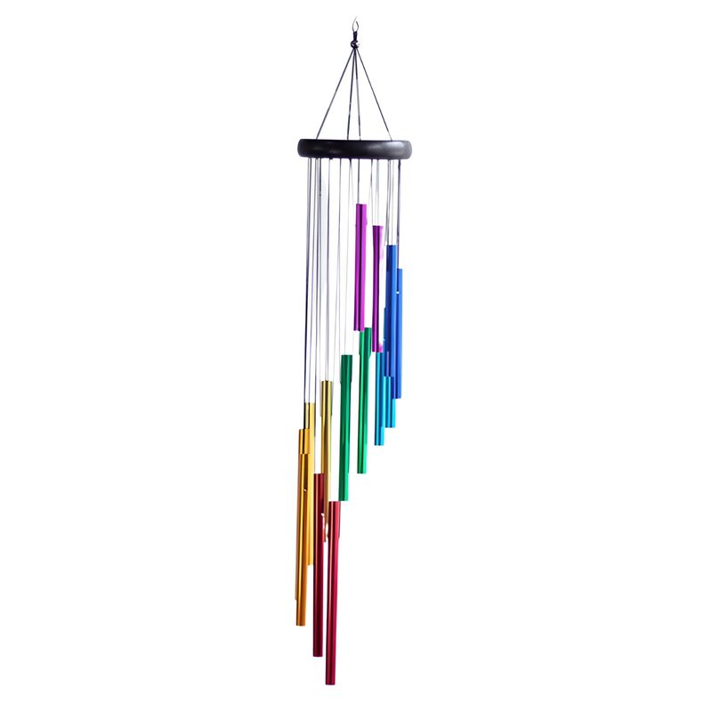 CRUSEC - Campanas De Viento Multicolor De Metal Adorno Hogar