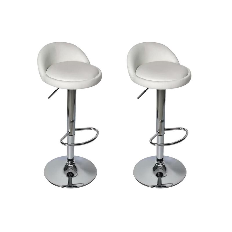 GLOBAL LATIN GROUP - Pack 2 Silla Piso Bar Taburete - Blanco