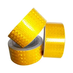 GENERICO - Cinta Amarilla Reflectante Fluorescente Adhesiva 50 Mm por10 Metros