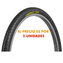 BEST - Pack X 2 Neumáticos Bicicleta Aro 26 Lisos Urbanos Rodillo