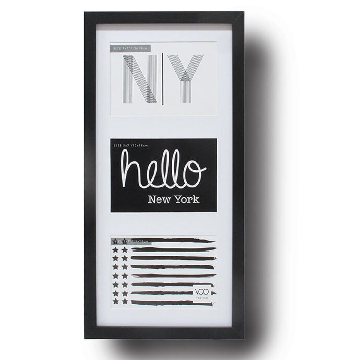 VGO - Marco 27X69 Collage Para 4F 13X18 Cm Pf-2032.26 Neg Vgo