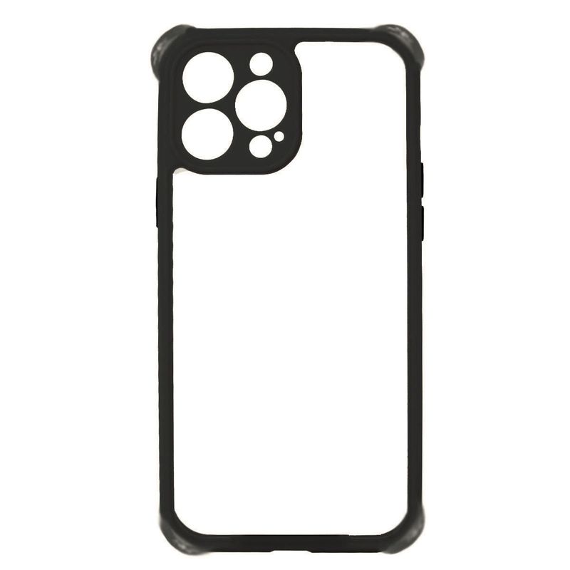 JOIGO - Carcasa Para iPhone 13 14 Transparente Borde Negro