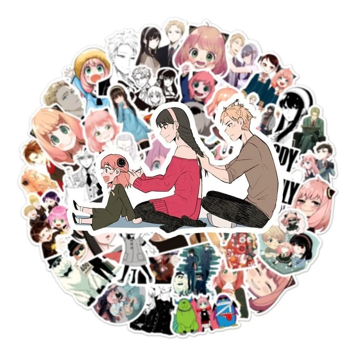 GARSIL - 50 Stickers De Spy X Family - Etiquetas Autoadhesivas