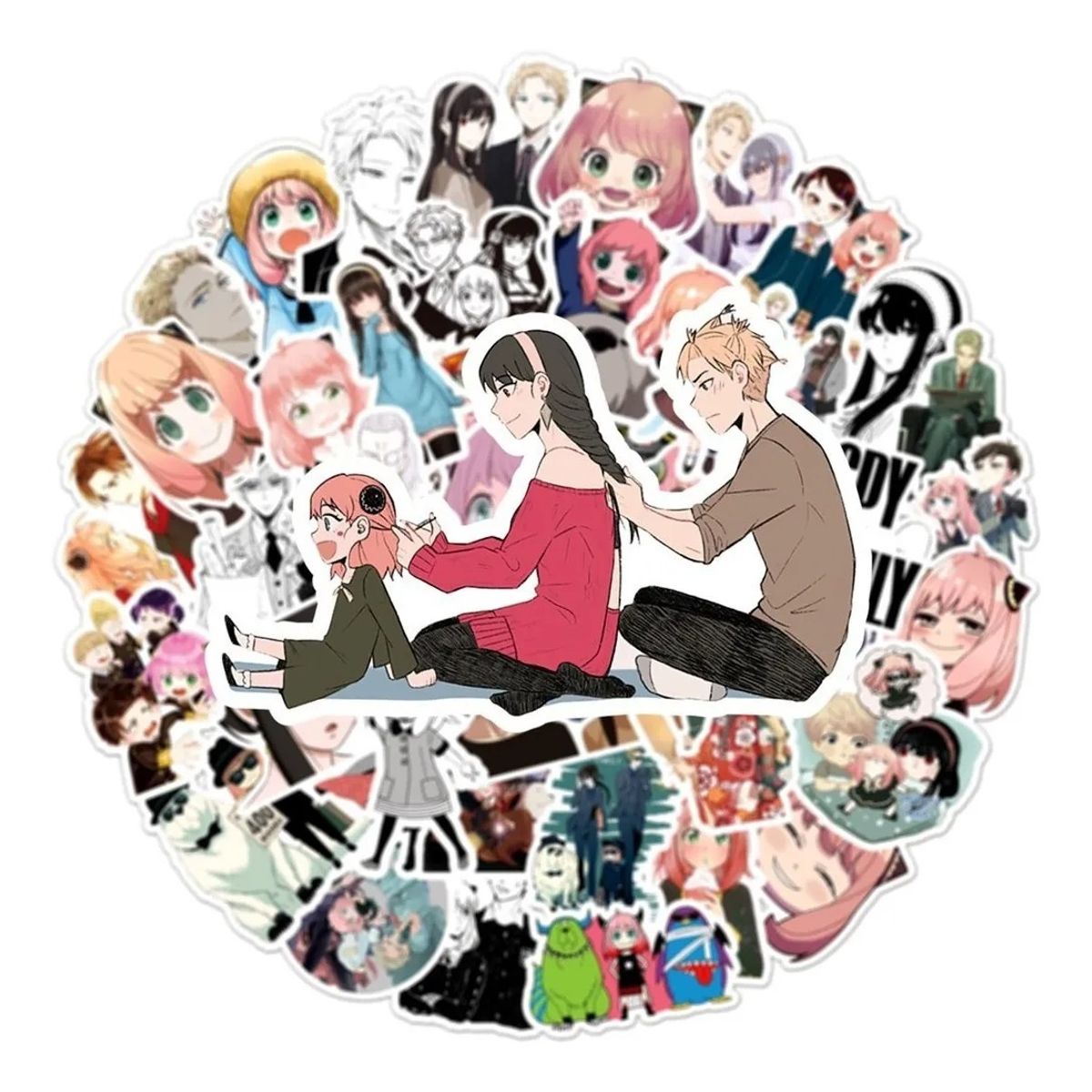 GARSIL - 50 Stickers De Spy X Family - Etiquetas Autoadhesivas