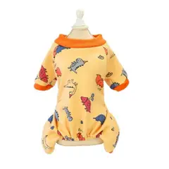 IDS - Pijama Para Mascota Dinosaurio Amarillo XL
