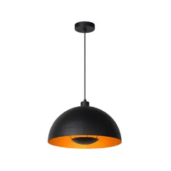 BOSCO - LAMPARA COLGANTE SIEMON NEGRO 1xE27
