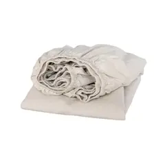 COMPLEMENTA HOMEDESIGN - Sábana Bajera Algodón Ava - Arena Queen