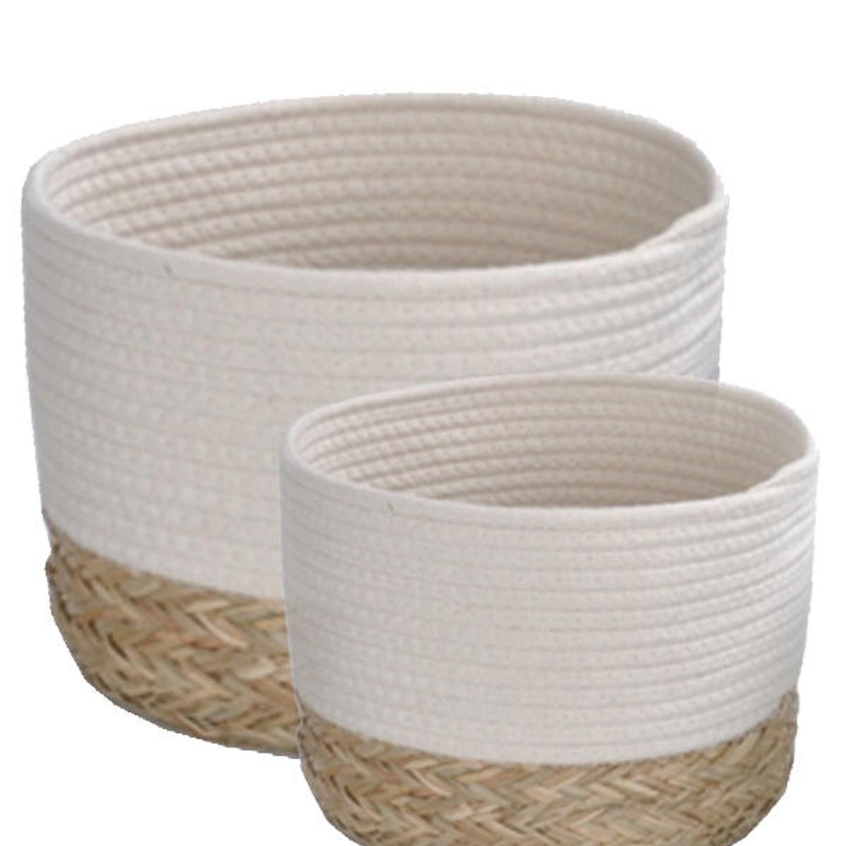 VGO - Set De 2 Canastos Redondos Can7112W Unc Vgo