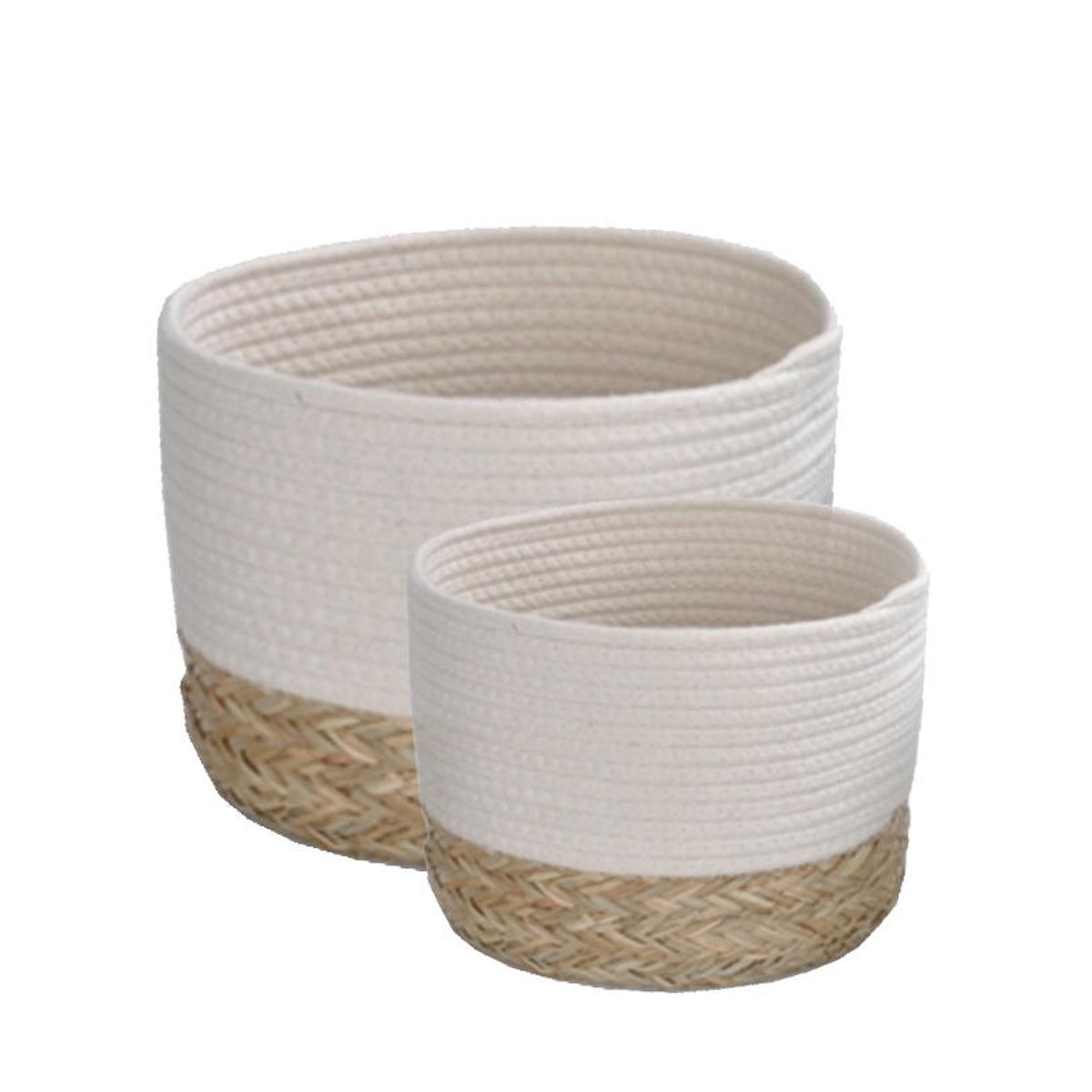 VGO - Set De 2 Canastos Redondos Can7112W Unc Vgo