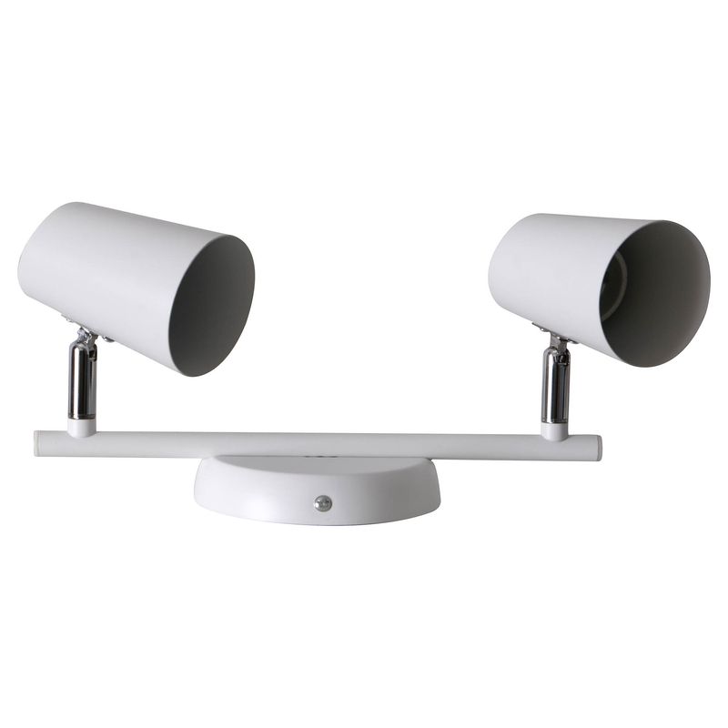 DRL LIGHTING - Foco Sobrepuesto Riel 2 Luces GU-10 Blanco