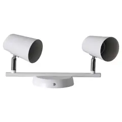 DRL LIGHTING - Foco Sobrepuesto Riel 2 Luces GU-10 Blanco