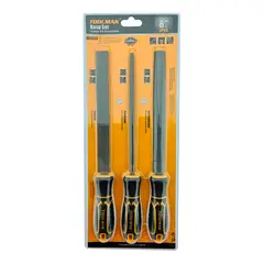 GENERICO - Juego De Limas Escofinas Para Madera 8 Pulgada 3 Piezas Tmk