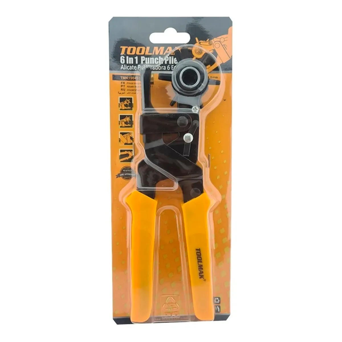 GENERICO - Alicate Sacabocado Perforador 6 En 1 Toolmak Tmk19845