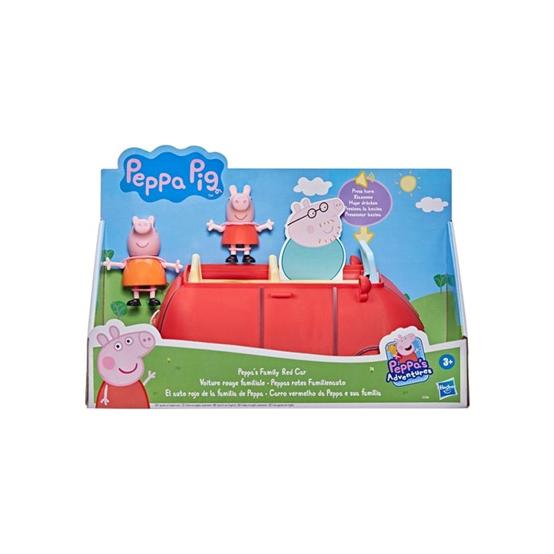 HASBRO - Peppa Pig Auto Rojo De La Familia - Con Sonidos