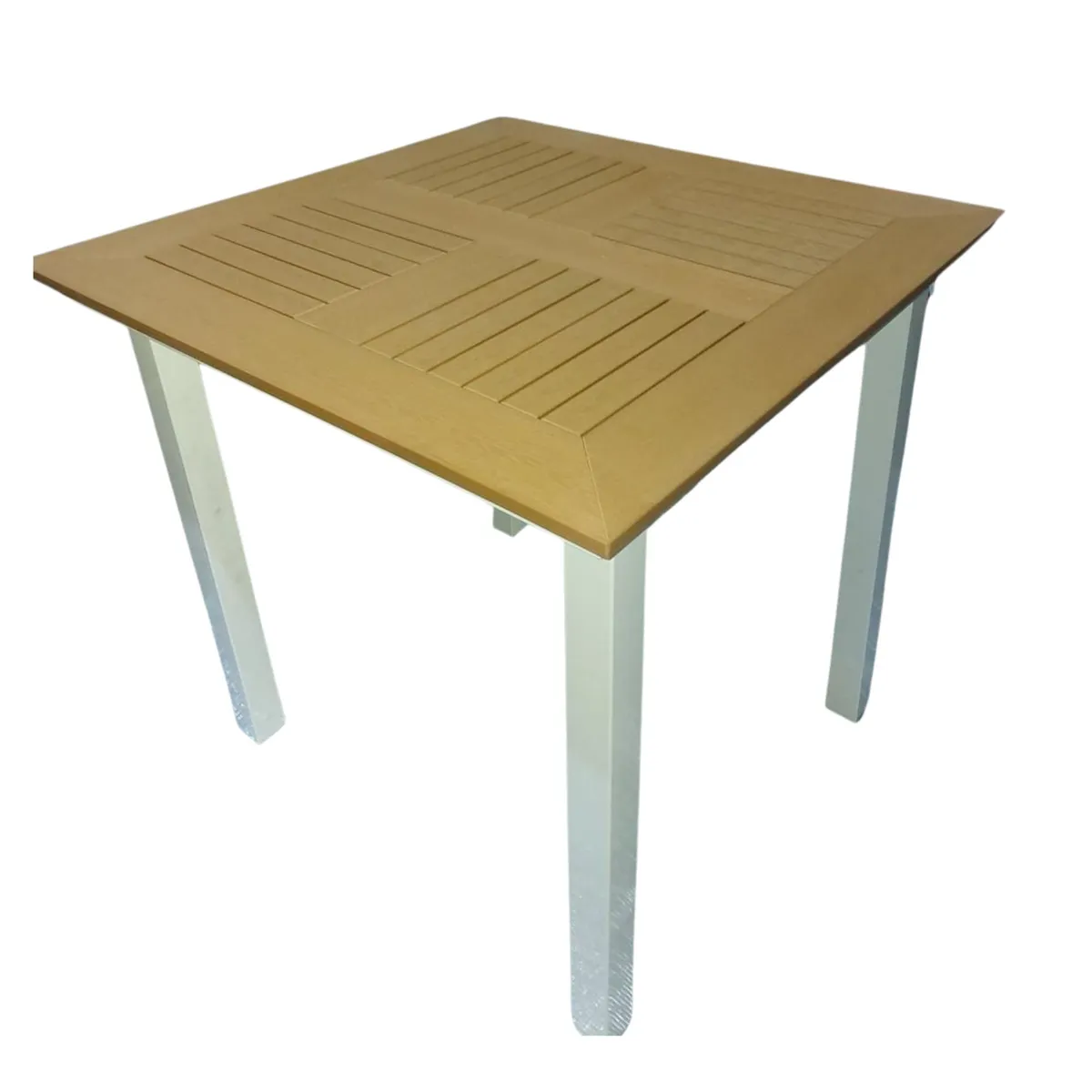 SM - Mesa de comedor Cuadrada Miel Terraza Hotel Restaurante exteriores