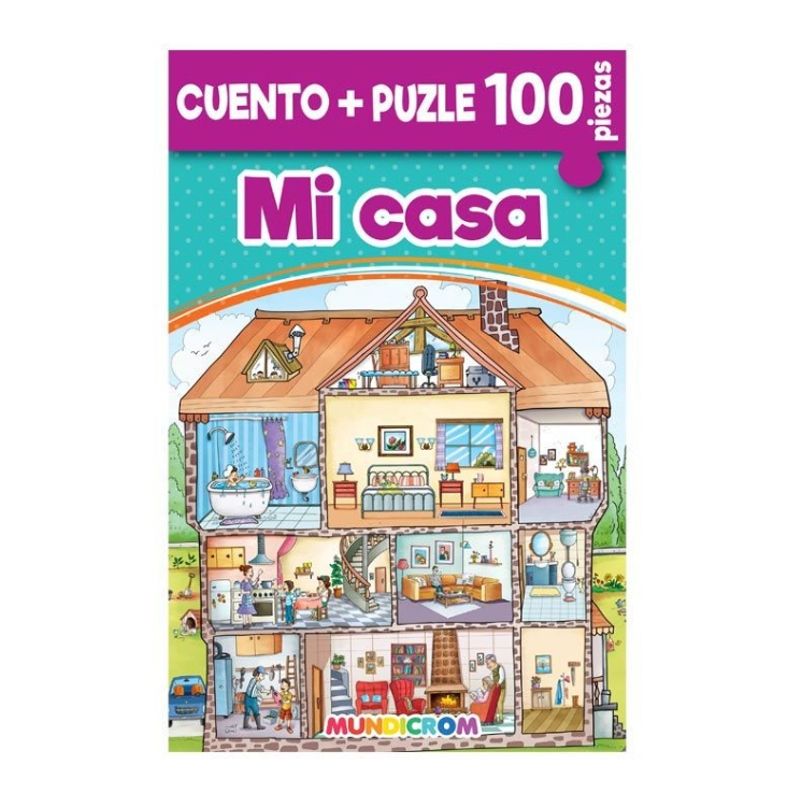 MUNDICROM - Cuento + Puzle 100 Pzas Mi casa