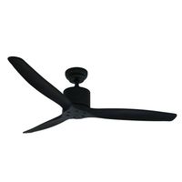 Ventilador de Techo Aviador Negro Ajustable 52”