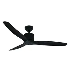 PRIMATERM - Ventilador de Techo Aviador Negro Ajustable 52”