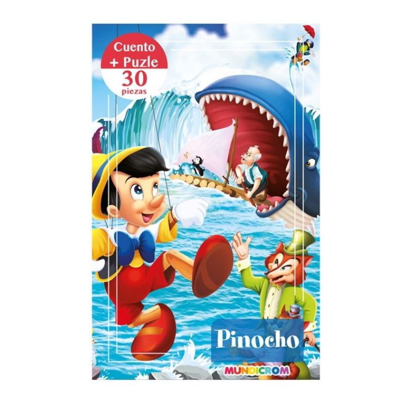 MUNDICROM - Cuento + puzle 30 Pzas Pinocho
