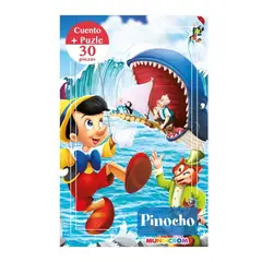 MUNDICROM - Cuento + puzle 30 Pzas Pinocho