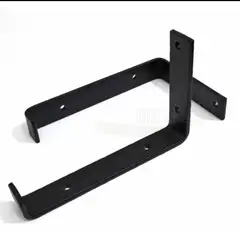 GENERICO - Escuadra industrial para repisa tipo J 15 cm (2 Unidades)