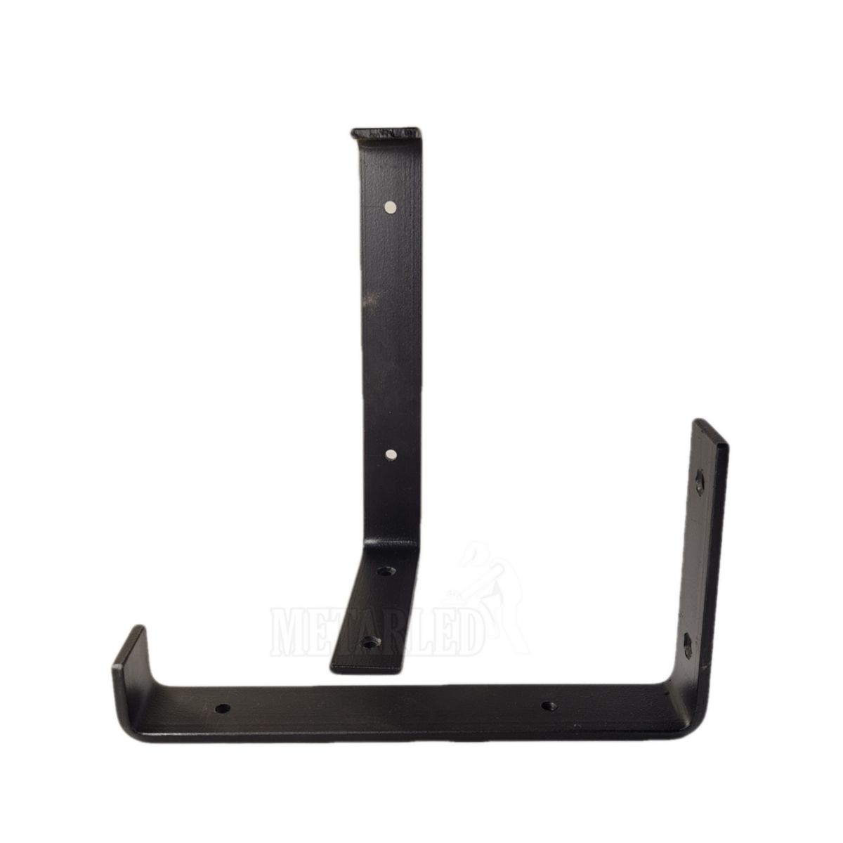 GENERICO - Escuadra industrial para repisa tipo J 25 cm (2 Unidades)