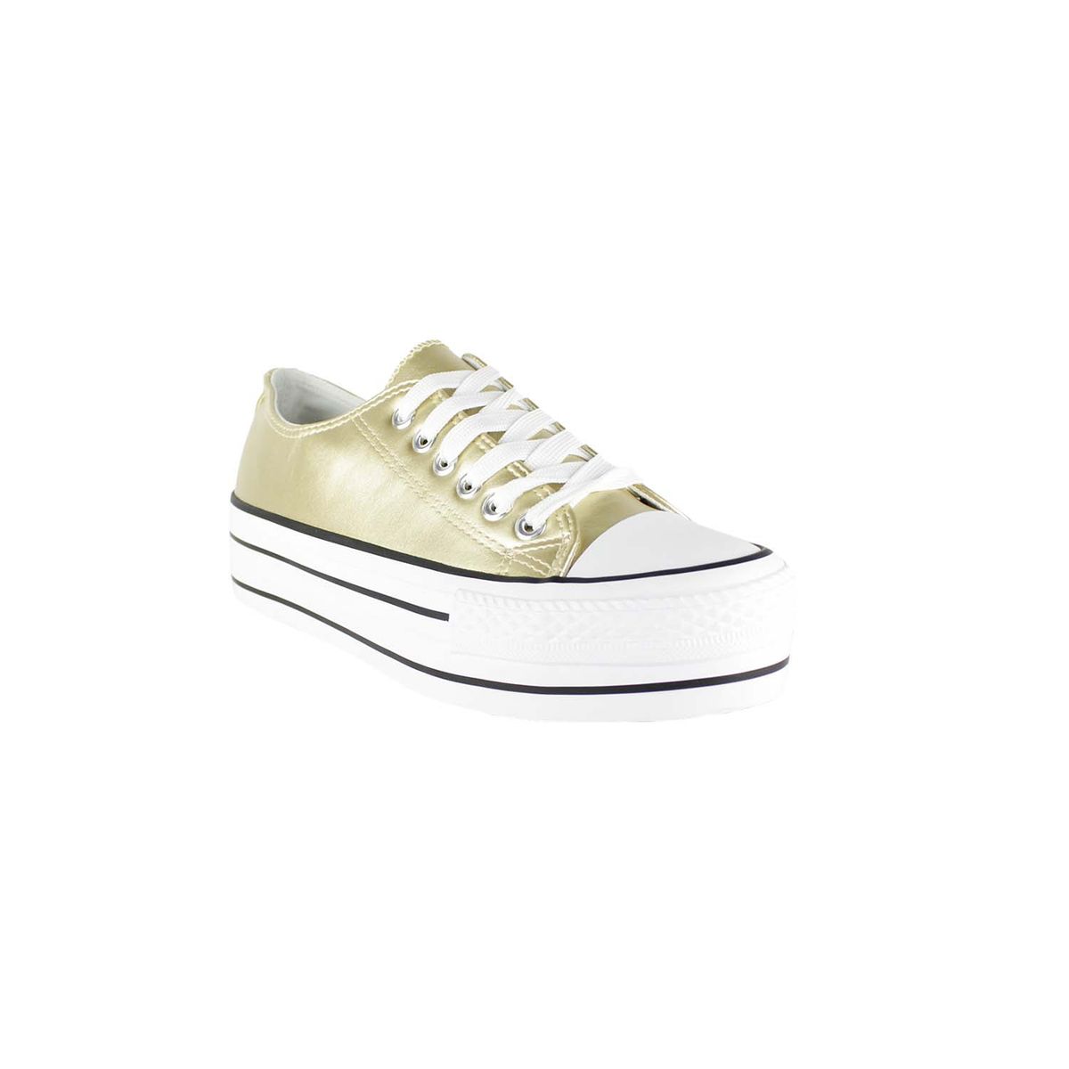 TAKONES - Zapatilla Atenas Dorada Takones