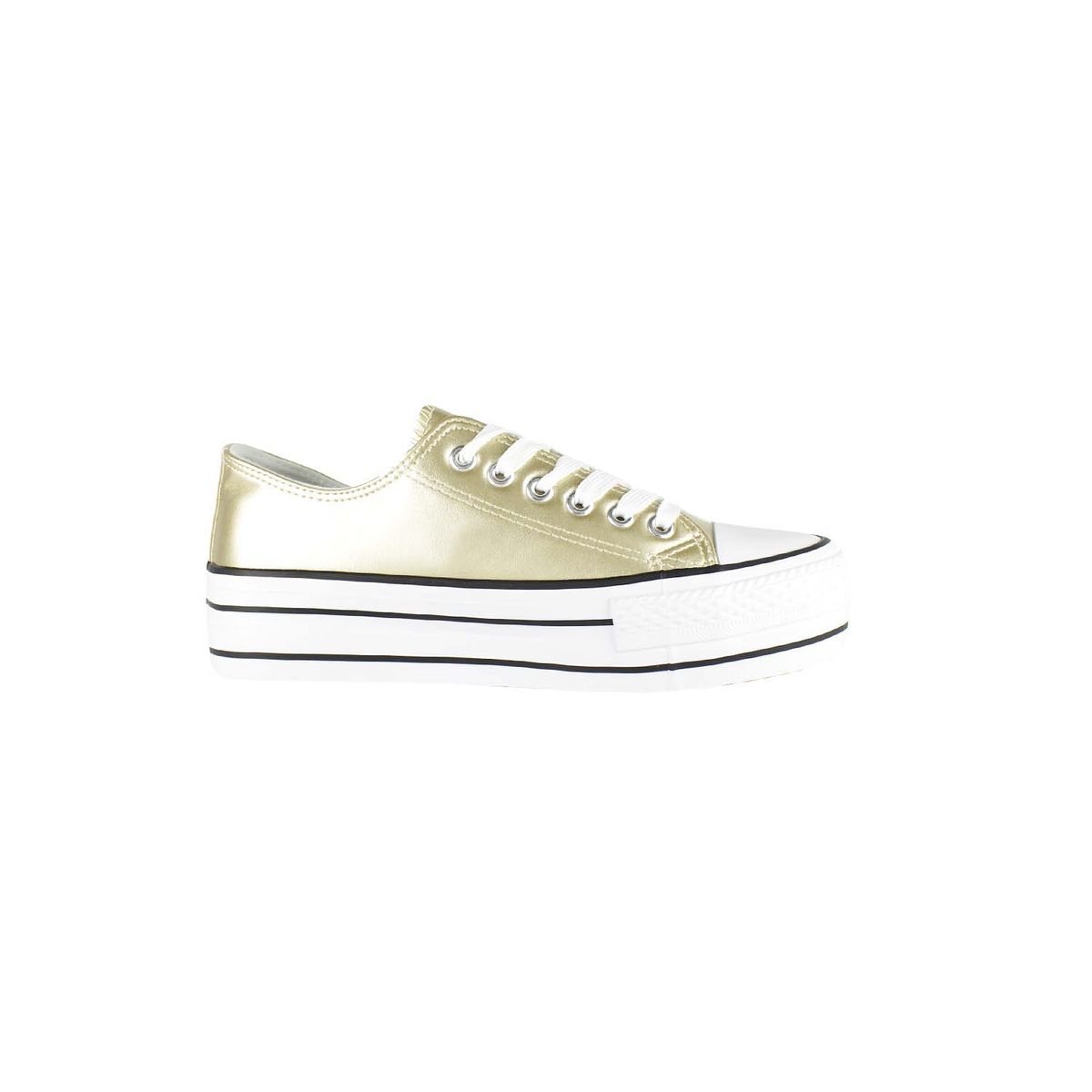 TAKONES - Zapatilla Atenas Dorada Takones