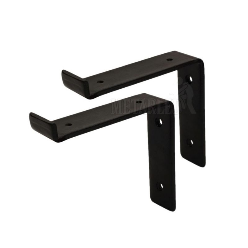 GENERICO - Escuadra industrial para repisa tipo Z 20 cm (2 Unidades)