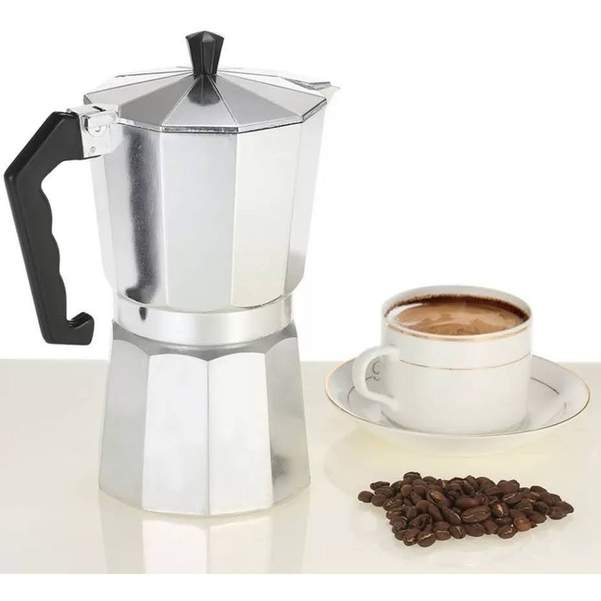 GENERICO - Cafetera Italiana 6 Tazas Cafetera Portatil Grecas Vaca