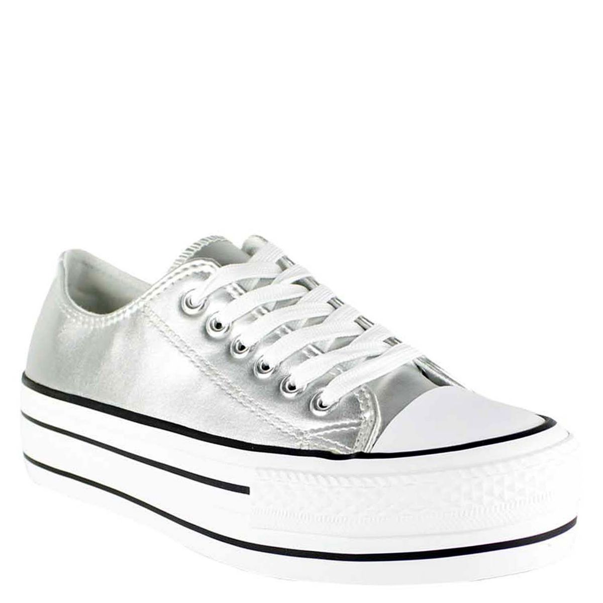 TAKONES - Zapatilla Atenas Plateada Takones
