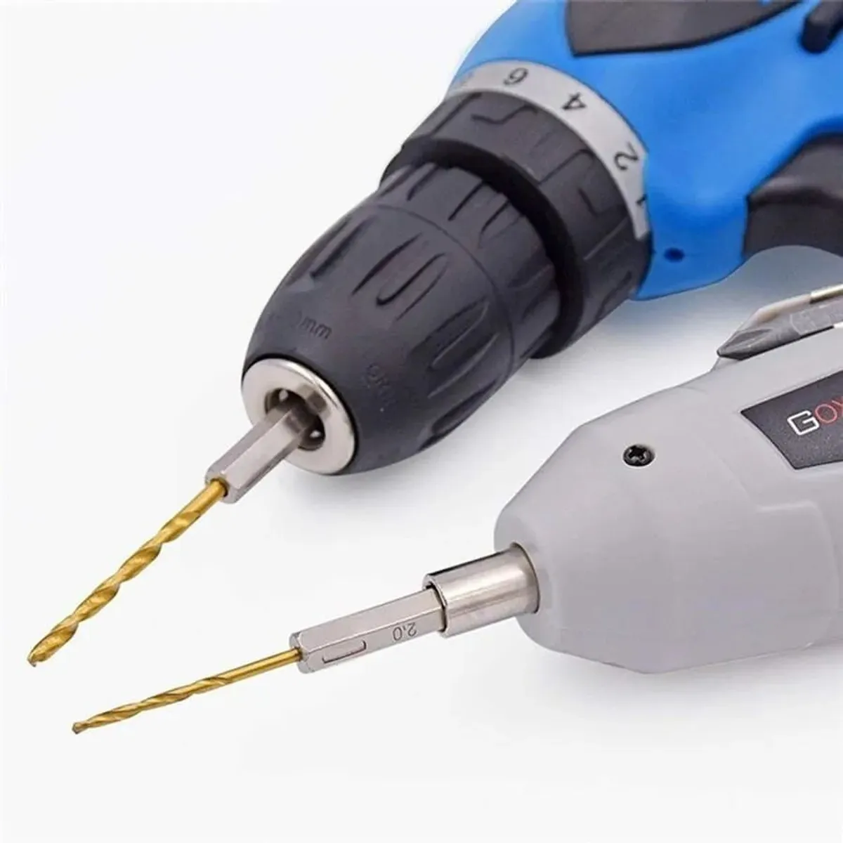 KUANGYE - 13 Brocas Hss Titanio Toma Hexagonal Para Metal Madera