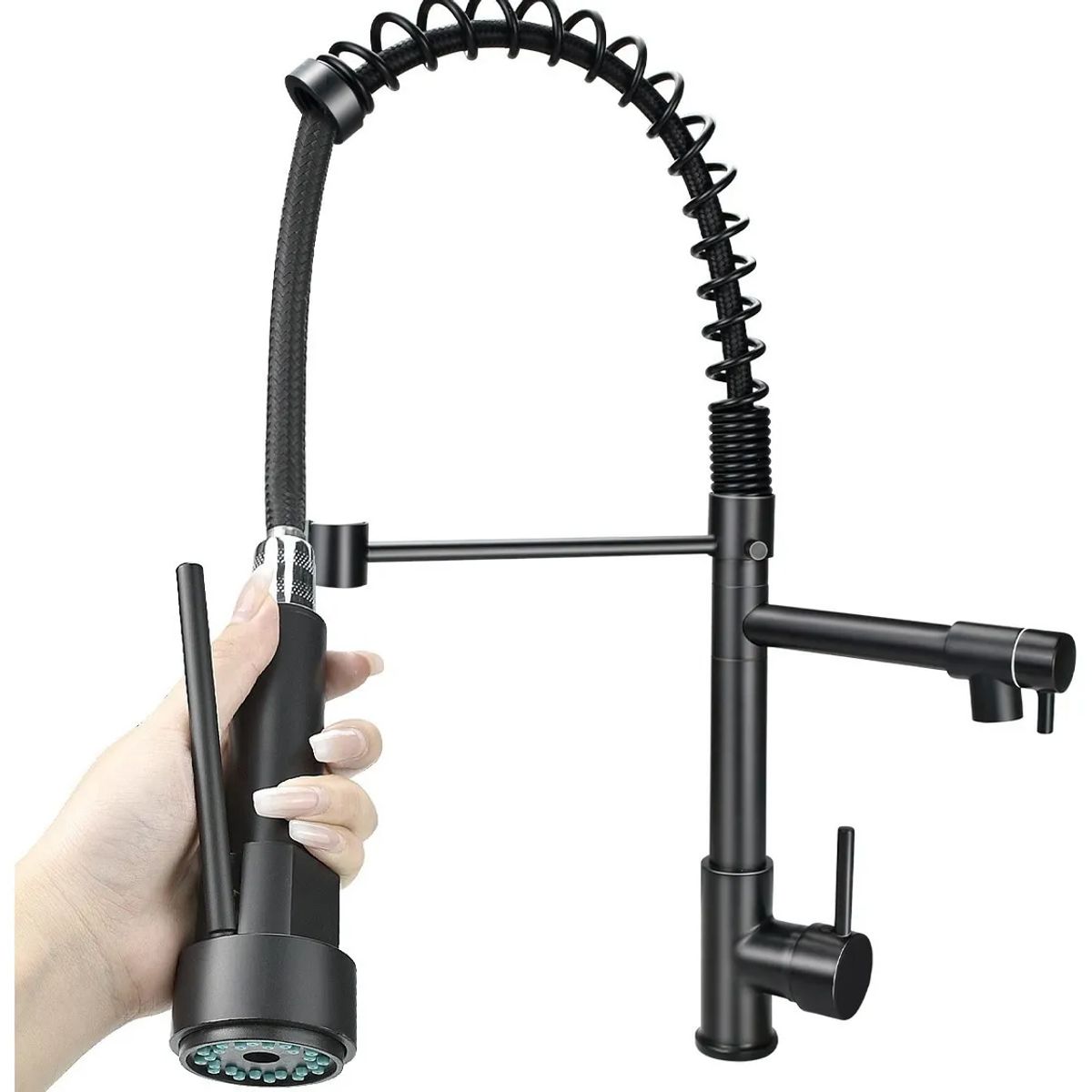 AIZO - Grifo Llave Lavaplatos Monomando Cocina Extensible Triple