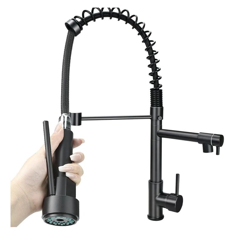 AIZO - Grifo Llave Lavaplatos Monomando Cocina Extensible Triple