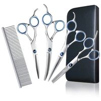 Set De Tijeras Peluquería Canina Perros Corta Pelo 4 Tijeras