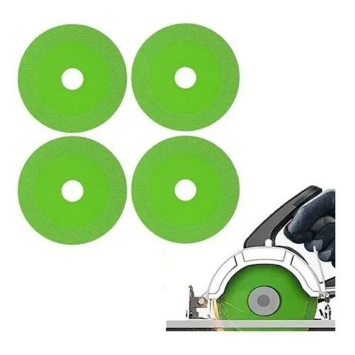 KUANGYE - 2022 Disco De Corte De Vidrio Para Amoladora Angular 4 Pieza