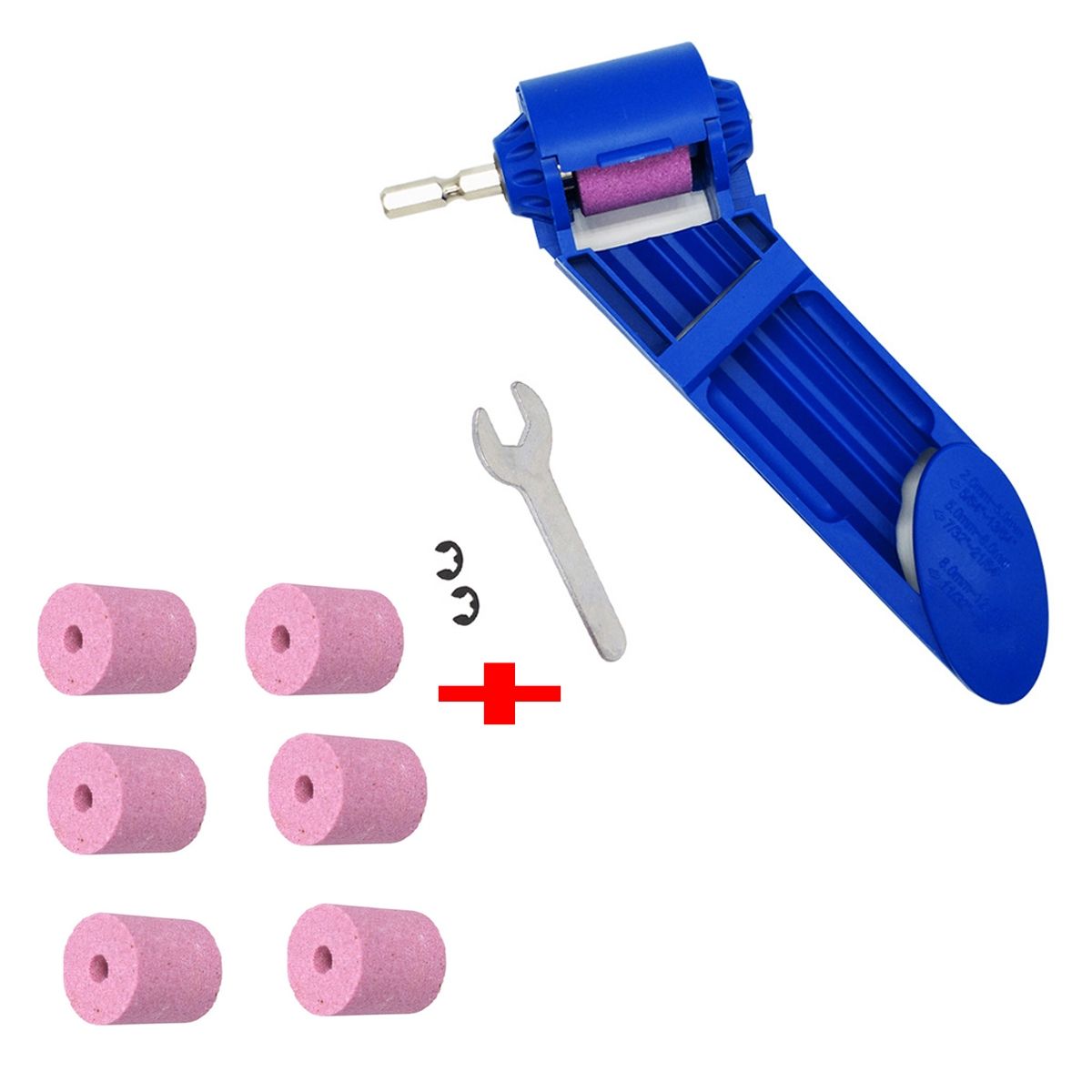 KUANGYE - Afilador Broca De Taladro  Repuesto Piedra Corindón