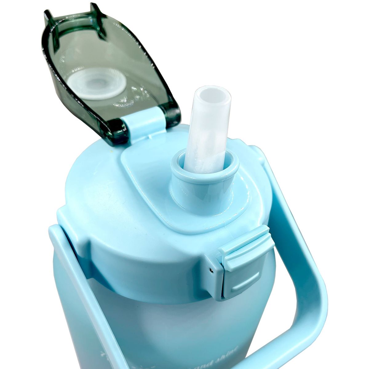 GENERICO - Botella De Agua 2 Litros Marcador Tiempo Azul Degradado