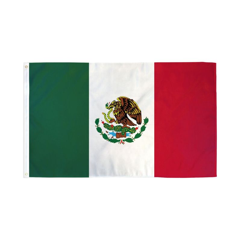 GENERICO - Bandera de Mexico de 150cm x 90cm