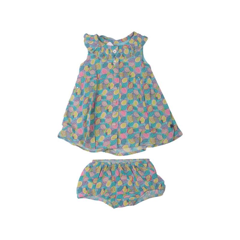 PILLIN - Vestido Bebe Niña Turquesa Pillin - Verde