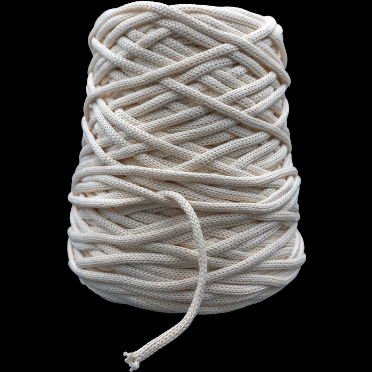 GENERICO - Cordón trenzado Algodón 100% 3mm para macramé y manualidades