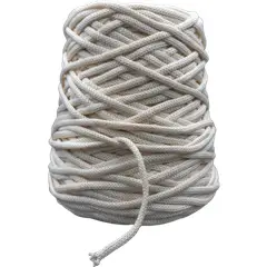 GENERICO - Cordón trenzado Algodón 100% 3mm para macramé y manualidades